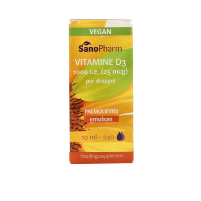 Sanopharm Vitamine D3 25mcg Emulsan Druppels