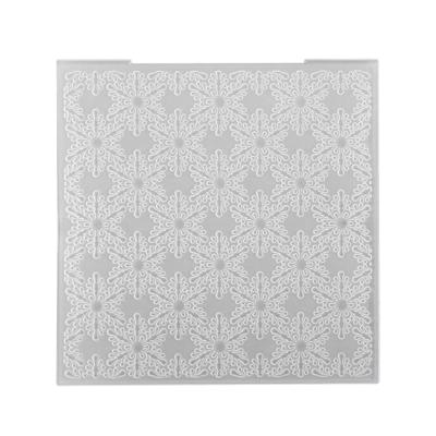 Nellie's Choice • 3d embossing folder achtergrond kerst sneeuwvlokken 15x15cm