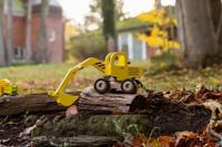 Goki houten graafmachine geel - thumbnail