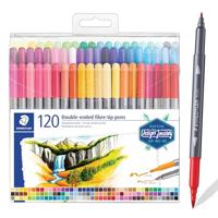 Kleurstift Staedtler 3200 dubbele punt fijn en ultrafijn etui à 120 kleuren - thumbnail