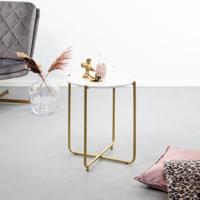 Sohome Bijzettafel 'Braxton' wit marmer - thumbnail