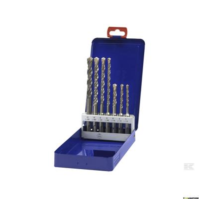 BC SDS+ Hamerboor HB 7 std. 2-snijder 5/6/8/ x 110 + 6/8/10/12 x 160mm 7dlg BC SDS+ Hamerboor HB 7 std. 2-snijder 5/6/8/ x 110 + 6/8/10/12 x 160mm 7dlg