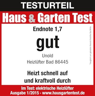 Unold 86445 keramische Ventilatorkachel Badkamer - Zwart