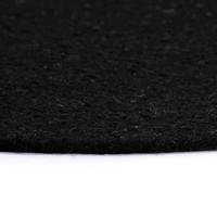 VidaXL Placemats 6 st rond 38 cm katoen effen zwart - thumbnail