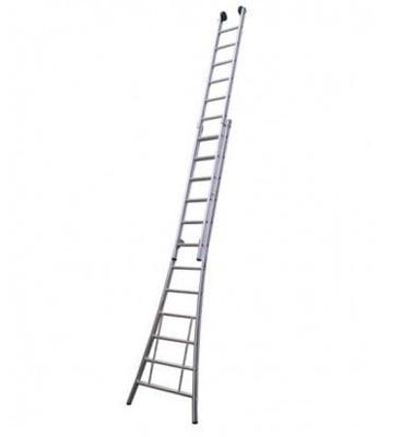 Little jumbo Opsteekladder PRO 2x18 met toprollen 4,75/8,50m - 1250300218