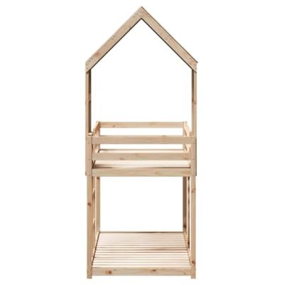 Stapelbedframe zonder matras massief grenenhout 90x190 cm Stapelbedframe zonder matras massief grenenhout 90x190 cm