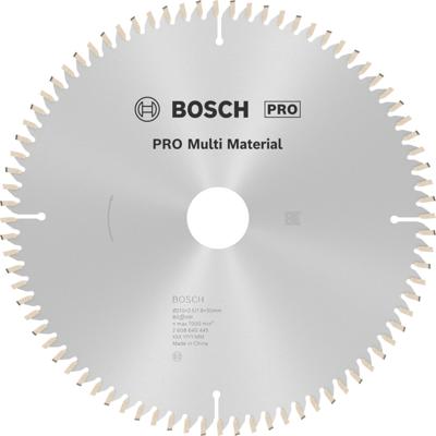 Bosch Accessories Multi Material 2608640445 Hardmetaal-cirkelzaagblad 210 x 30 x 2.5 mm Aantal tanden: 80 1 stuk(s)