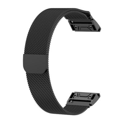 Voor Garmin Fenix 5X Milanese vervangende polsband horlogeband(Zwart) Voor Garmin Fenix 5X Milanese vervangende polsband horlogeband(Zwart)