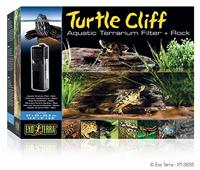 Exo Terra Turtle Cliff, aqua-terraria filter en rotsen in één, ideaal warmte- of landgebied voor dieren die niet alleen in het water leven, groot - thumbnail