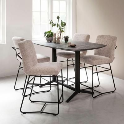 DTP Home Bartafel 'Soho' Deens ovaal, Betonlook, 160 x 90cm