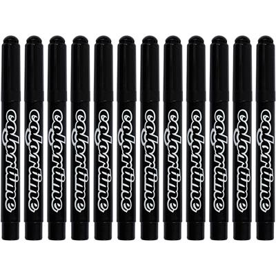 Colortime Zwarte jumbo stiften, 12st.