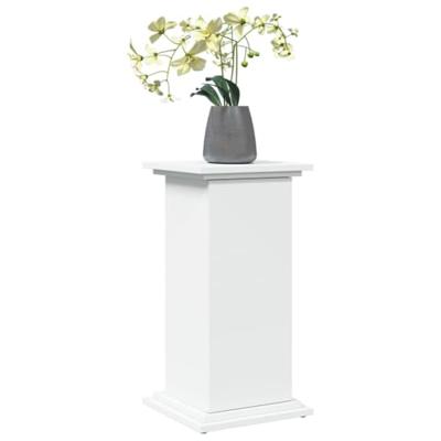 VidaXL Sokkel met opbergruimte 31x30x60 cm bewerkt hout wit - thumbnail