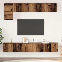 Tv-meubelset 5 pcs Oud hout 100 x 30 x 30 cm Bewerkt hout - thumbnail