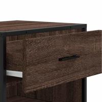 Schoenenrek 48x38x97,5 cm bewerkt hout bruin eikenkleurig - thumbnail