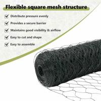 VidaXL Hexagon hek groen 0,8 x 50 m pvc - thumbnail