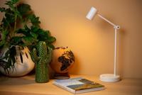 Lucide TIPIK - Oplaadbare Bureaulamp - Accu/Batterij - LED 3 StepDim - 1x3W 2700K - Wit - thumbnail