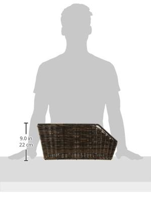 Fietsmand Basil Cento Rattan Look met dragerbevestiging 47 x 34 x 22 cm - nature brown - thumbnail