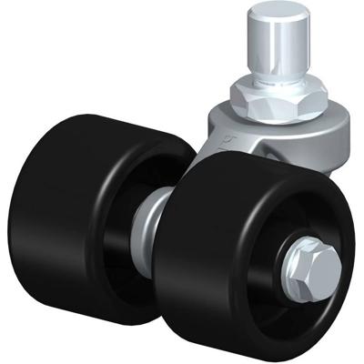 Blickle LD-POA 52G Dubbel zwenkwiel Wieldiameter: 50 mm Draagvermogen (max.): 210 kg 1 stuk(s)