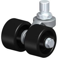 Blickle LD-POA 52G Dubbel zwenkwiel Wieldiameter: 50 mm Draagvermogen (max.): 210 kg 1 stuk(s) - thumbnail