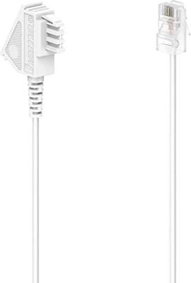 Hama Telefoon (analoog) Aansluitkabel [1x RJ11-stekker 6p4c - 1x RJ11-stekker 6p4c] 10 m Zwart