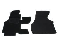 Automatten op maat - zwart stof - VW Transporter T4 1990-2003 (voorzijde) - thumbnail