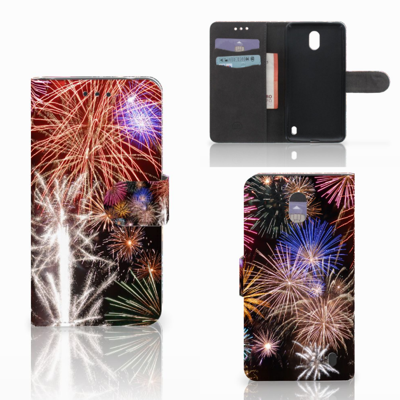 Nokia 2 Wallet Case met Pasjes Vuurwerk