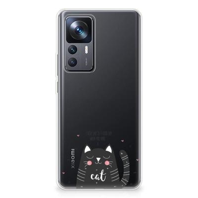 Xiaomi 12T | 12T Pro Telefoonhoesje met Naam Cat Good Day Xiaomi 12T | 12T Pro Telefoonhoesje met Naam Cat Good Day