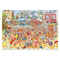 Jumbo Wasgij retro original 8 legpuzzel - vloed!, 1000st. - thumbnail