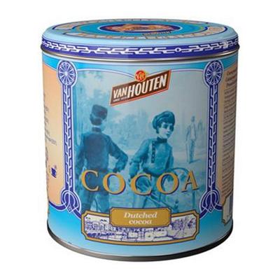 Van Houten - Cocaopoeder in blauw vintage Blik - 230g