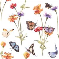 Ambiente Servetten Butterfly garden 33cm - thumbnail