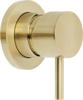 Saqu Eurotrend 2-gats inbouw wastafelmengkraan inclusief inbouwdeel geborsteld messing - thumbnail