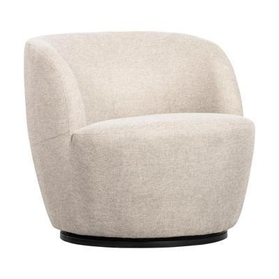 WOOOD Draaifauteuil 'Serra' Woven, kleur Off White
