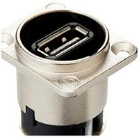 Omkeerbare USB-adapter 2.0 Bus, inbouw NAUSB-W Doorvoer NAUSB-W Neutrik Inhoud: 1 stuk(s) - thumbnail