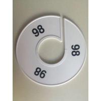 Maatring 11 cm wit/zwart 98 - thumbnail