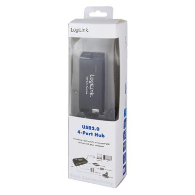 LogiLink UA0085 UA0085 USB-hub 4 poorten USB-A USB 2.0 480 MBit/s Zwart LogiLink UA0085 UA0085 USB-hub 4 poorten USB-A USB 2.0 480 MBit/s Zwart
