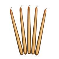 Dinerkaarsen Goud Metallic 24cm (10st) - thumbnail