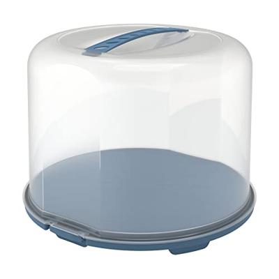 Rotho fresh taartdoos xl 35.5x34.5x26 cm horizon blauw/transparant