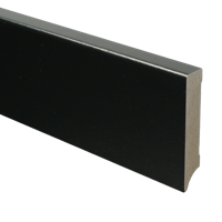 MDF Moderne plint 90x18 voorgelakt RAL9005 - lengte 240cm - thumbnail