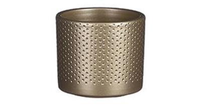Mica Decorations bloempot Era rond 10x8,5cm goud reliëf Mica Decorations bloempot Era rond 10x8,5cm goud reliëf