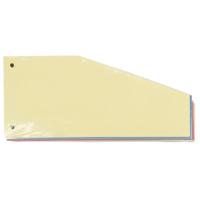 Pergamy trapezium verdeelstroken, pak van 100 stuks, assorti - thumbnail