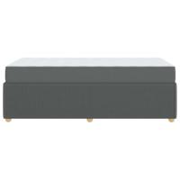 Bedframe met matras met matras Donkergrijs 90 x 190 cm Stof - thumbnail