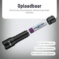 Ansmann LED Taschenlampe Survival TS1000RF wiederaufladbar Zaklamp werkt op Li-ion oplaadbare batterij SMD LED 20.5 h 158 g - thumbnail