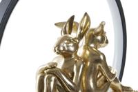 Verlichte decoratie DKD Home Decor Love Hars Konijn love 30 x 11 x 31,5 cm - thumbnail