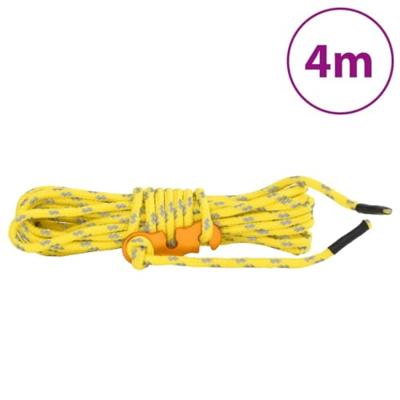 Tentscheerlijnen met spanners 8 st reflecterend 4 m 4 mm