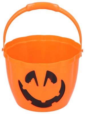 Halloween emmer met led 19x15cm