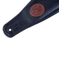 Levys Leathers MSS2-BLK gevoerd lederen gitaarband, zwart - thumbnail