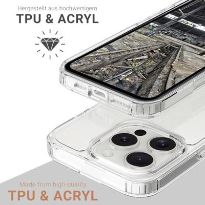 JT Berlin BackCase Pankow Clear Backcover Apple iPhone 16 Pro Transparant Inductieve lading