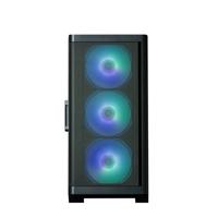 ATX Semi-toren doos Zalman M4 Black Mini Tower Zwart - thumbnail