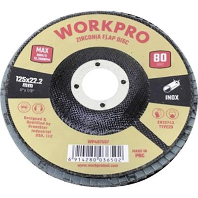 WorkPro WP407557 Lamellenschuurschijf Diameter 125 mm Boordiameter 22.2 mm 10 stuk(s)