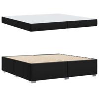 Bedframe Zwart 200 x 200 cm Kunstleer - thumbnail